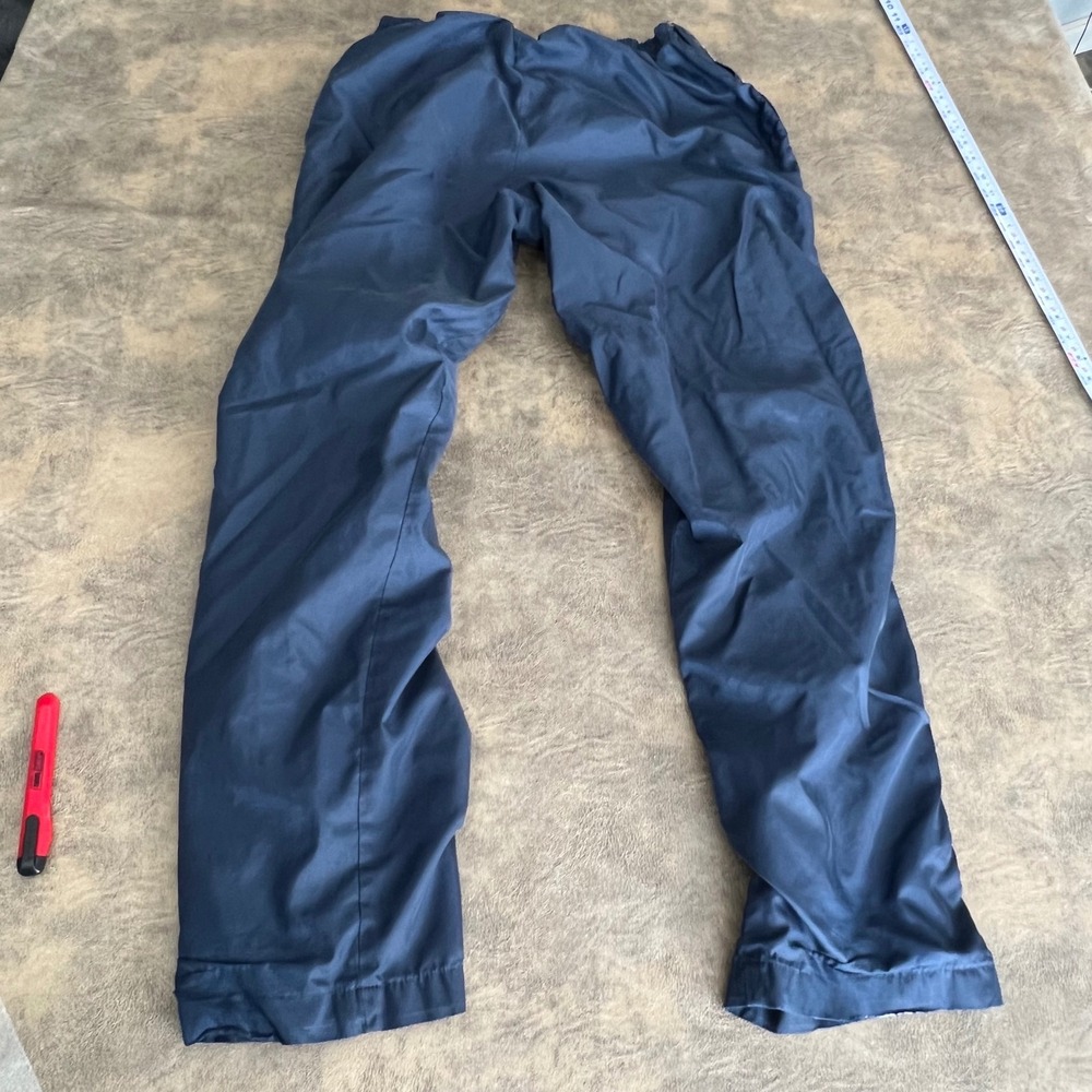 JCPenney USA Olympic Track Pants Mens Large Navy Blue Snap Side Tear Away VTG - Picture 9 of 10